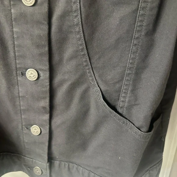 Patagonia Women's Black Jean Jacket with Button Front - Picture 9 of 9